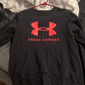 Black and hot pink under armor crew neck